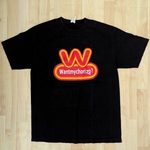 Funny Play On Words Wienerschnitzel Black T-Shirt Size Large Unisex